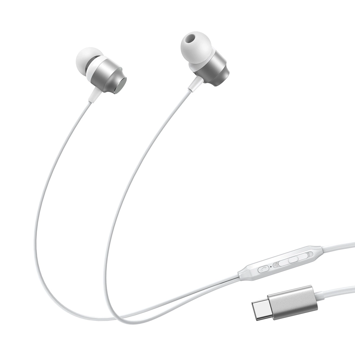 Joyroom JR-EC06 USB-C in-ear ausinės - sidabrinės - Image 7