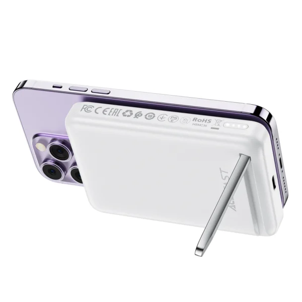Acefast M6 PD 20W 10000mAh indukcinis powerbank + laidas - baltas - Image 2