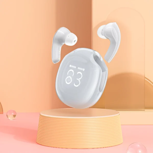 Acefast T9 Bluetooth 5.3 in-ear belaidės ausinės - baltos - Image 7