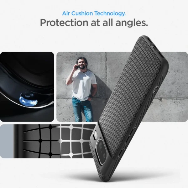 Spigen Liquid Air dėklas Google Pixel 8 - matinė juoda - Image 15