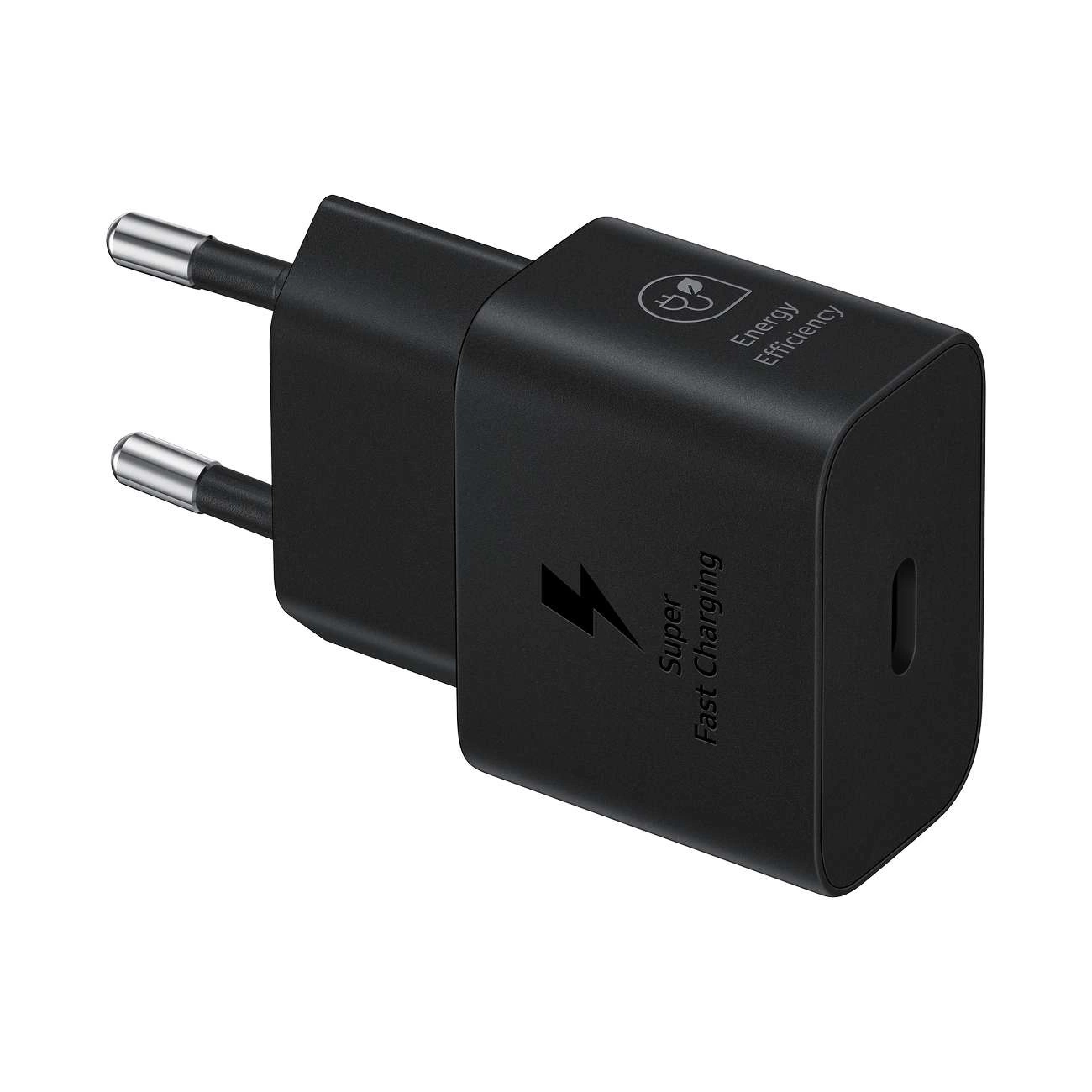 Samsung EP-T2510XBEGEU 25W SFC GaN sieninis įkroviklis su USB-C laidu - juodas - Image 2