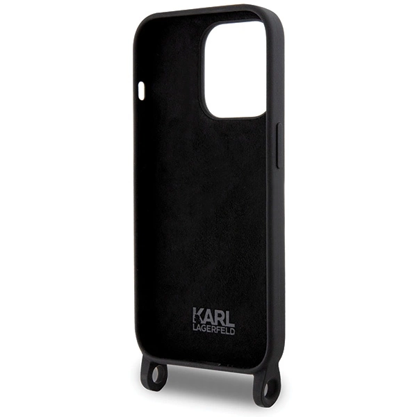 Karl Lagerfeld KLHCP15XSCBSCNK iPhone 15 Pro Max 6,7" hardcase juodas/juodas Crossbody silikoninis Choupette - Image 6