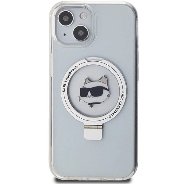 Karl Lagerfeld KLHMP15MHMRSCHH iPhone 15 Plus 6,7" baltas/baltas hardcase Ring Stand Choupette Head MagSafe - Image 3