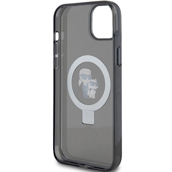 Karl Lagerfeld KLHMP15MHMRSKCK iPhone 15 Plus 6,7" juodas/juodas hardcase Ring Stand Karl & Choupette MagSafe - Image 7