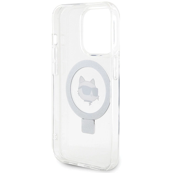 Karl Lagerfeld KLHMP15XHMRSCHH iPhone 15 Pro Max 6,7" baltas/baltas hardcase Ring Stand Choupette Head MagSafe - Image 7