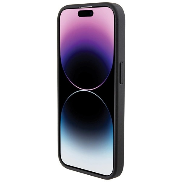 BMW Stamped Tricolor Stripe dėklas iPhone 15 Pro - juodas - Image 5