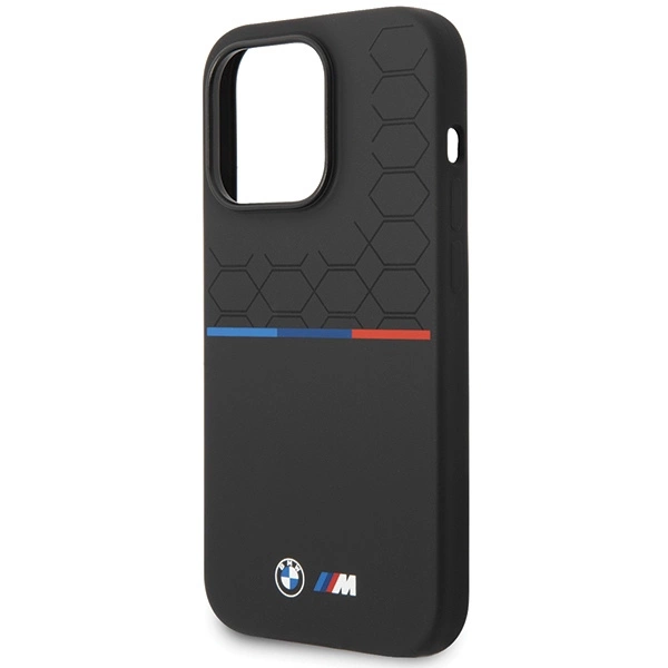 BMW Silicone Pattern dėklas iPhone 15 Pro - juodas - Image 6