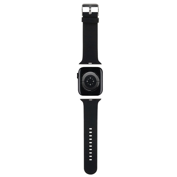 Karl Lagerfeld 3D guminis Karl & Choupette galvų dirželis Apple Watch 38/40/41 mm - juodas - Image 2