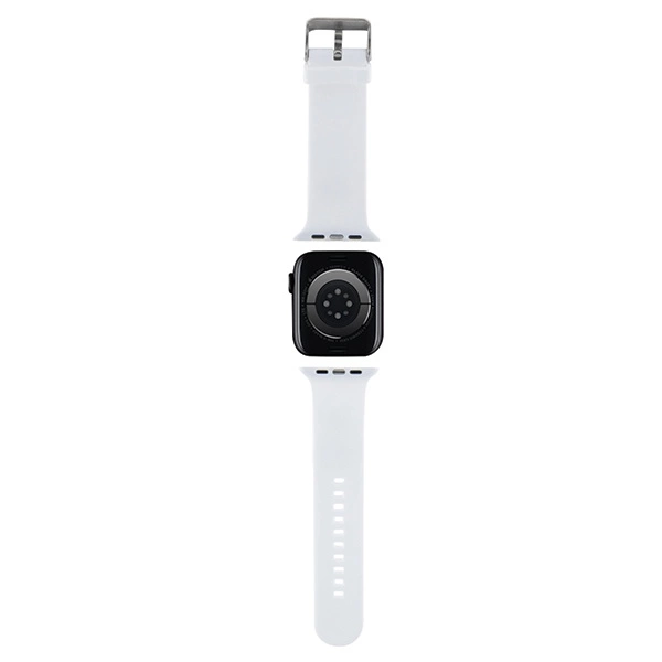 Karl Lagerfeld 3D guminis Karl galvos dirželis Apple Watch 38/40/41 mm - baltas - Image 2