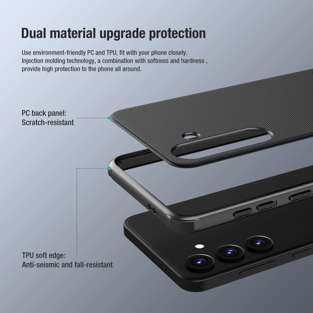 Nillkin Super Frosted Shield Pro šarvuotas dėklas Samsung Galaxy S24+ - mėlynas - Image 8