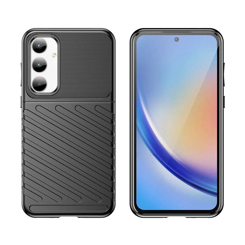 Thunder Case šarvuotas dėklas Samsung Galaxy A35 - juodas - Image 2