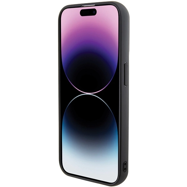 Karl Lagerfeld Gripstand Saffiano Karl & Choupette Pins dėklas iPhone 15 Pro - juodas - Image 6