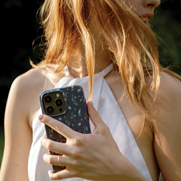 Uniq Coehl Prairie dėklas iPhone 15 Pro - tamsiai mėlynas - Image 5