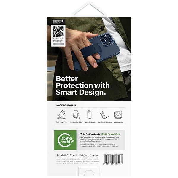 Uniq Heldro Mag Magclick įkrovimo dėklas iPhone 15 Pro Max - mėlynas - Image 3