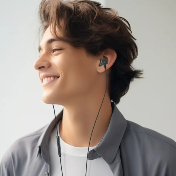 Acefast L1 ausinės į ausį su Lightning jungtimi, mikrofonu ir nuotoliniu valdymu 1,2 m - juodos - Image 6