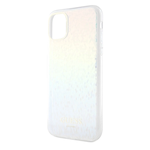 Guess IML Faceted Mirror Disco Iridescent dėklas iPhone 11 / Xr - margas - Image 6
