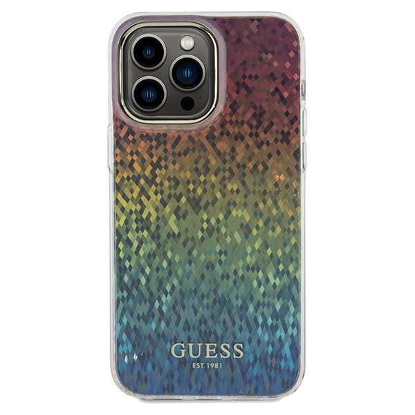 Guess IML Faceted Mirror Disco Iridescent dėklas iPhone 13 Pro / 13 - margas - Image 3