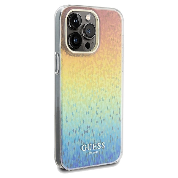 Guess IML Faceted Mirror Disco Iridescent dėklas iPhone 13 Pro / 13 - margas - Image 4