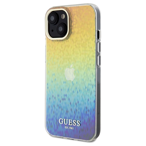 Guess IML Faceted Mirror Disco Iridescent dėklas iPhone 14 / 15 / 13 - margas - Image 2