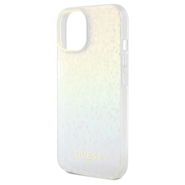 Guess IML Faceted Mirror Disco Iridescent dėklas iPhone 14 / 15 / 13 - margas - Image 6