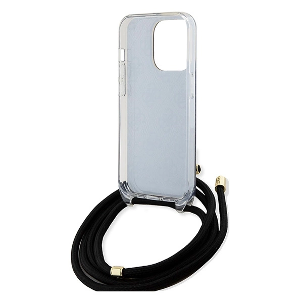 Guess Crossbody Cord 4G Print dėklas iPhone 15 Pro Max - juodas - Image 6