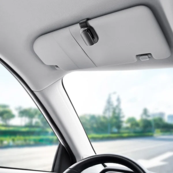 Baseus savaime prilimpantis automobilinis laikiklis akiniams - juodas (ACYJN-A01) - Image 16