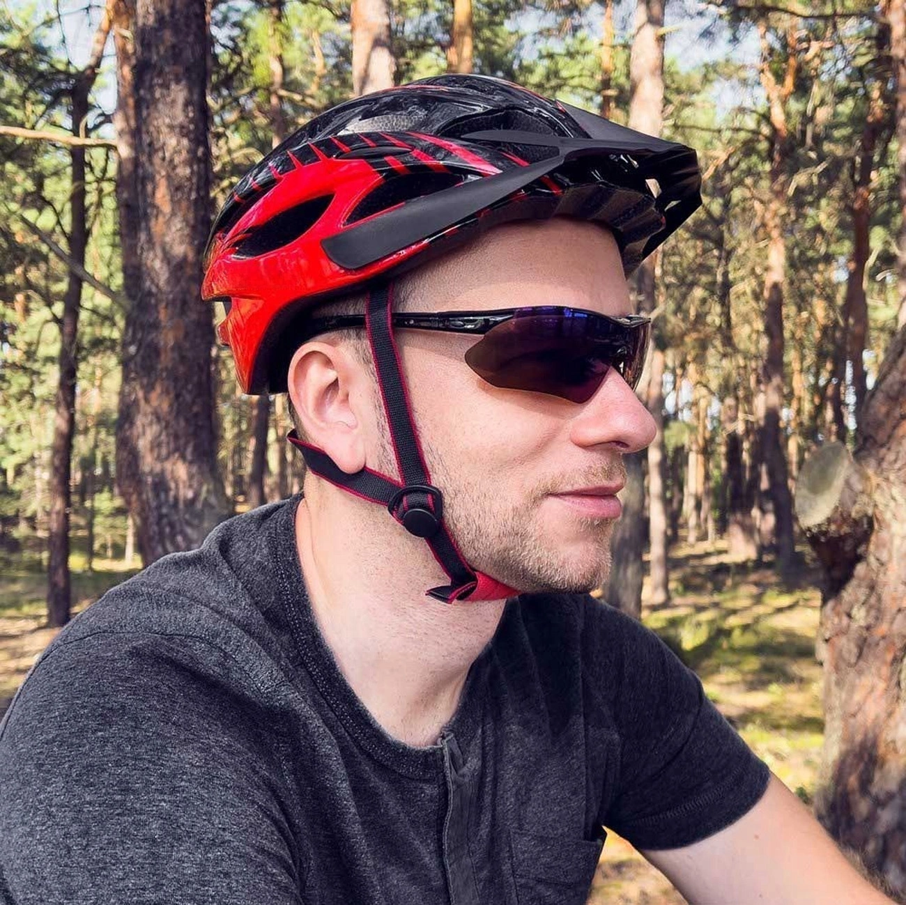 Rockbros 10003 poliarizuoti dviračių akiniai - juodi - Image 7