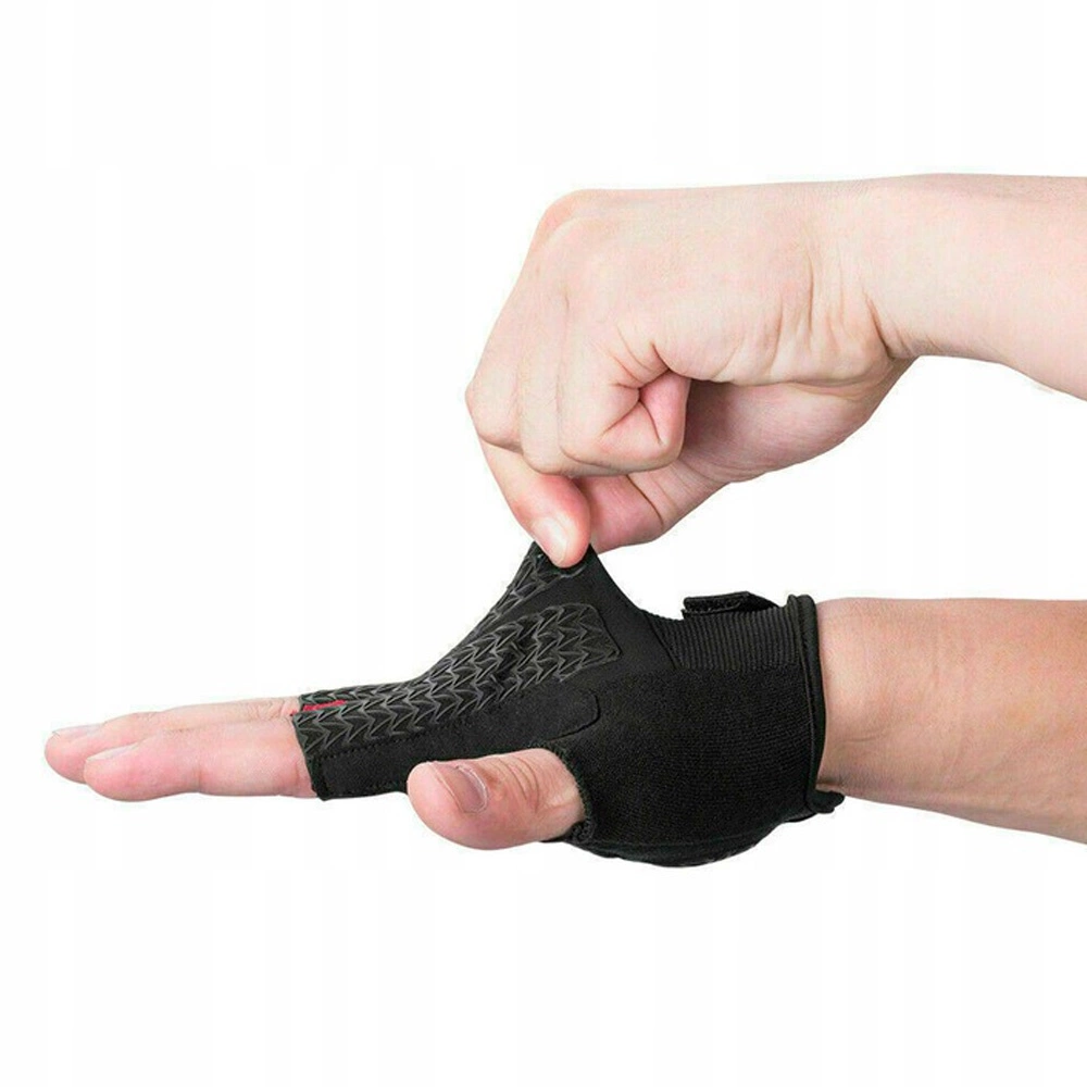 Rockbros S169BGR dviračių pirštinės XL su gelio įdėklais - pilkos - Image 4