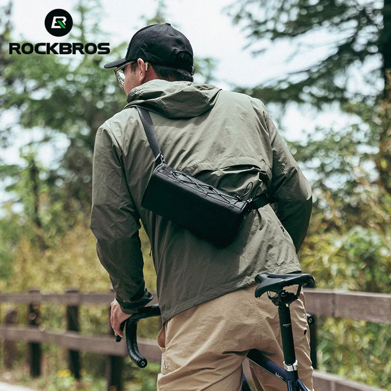 Rockbros 30110030001 rankenos krepšys - juodas - Image 2