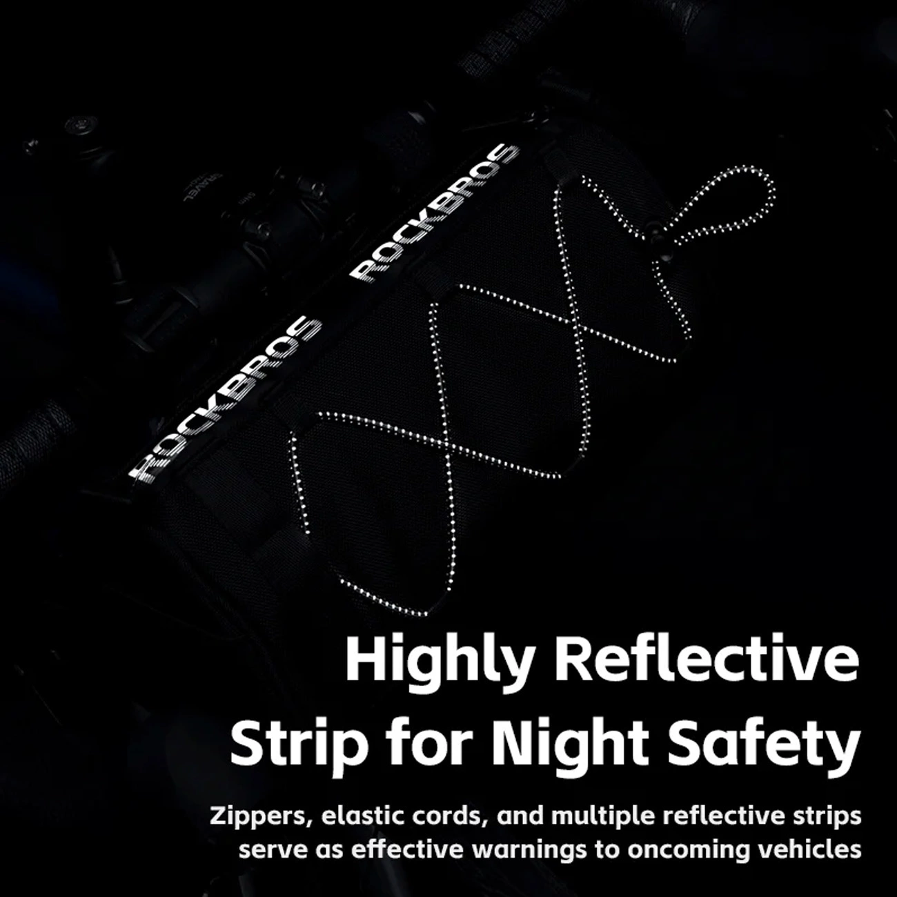 Rockbros 30110030001 rankenos krepšys - juodas - Image 4