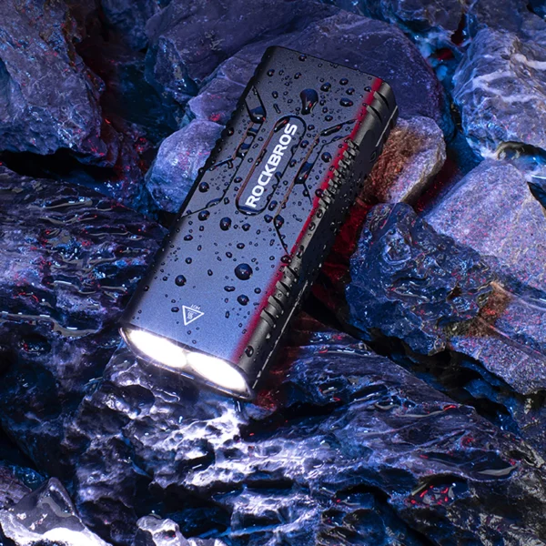 Rockbros 24310002001 dviračio priekinė šviesa 850 lm su powerbank funkcija + USB-C – USB-A kabelis - juoda - Image 12