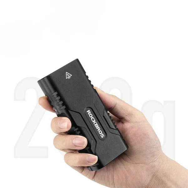 Rockbros 24310002001 dviračio priekinė šviesa 850 lm su powerbank funkcija + USB-C – USB-A kabelis - juoda - Image 5