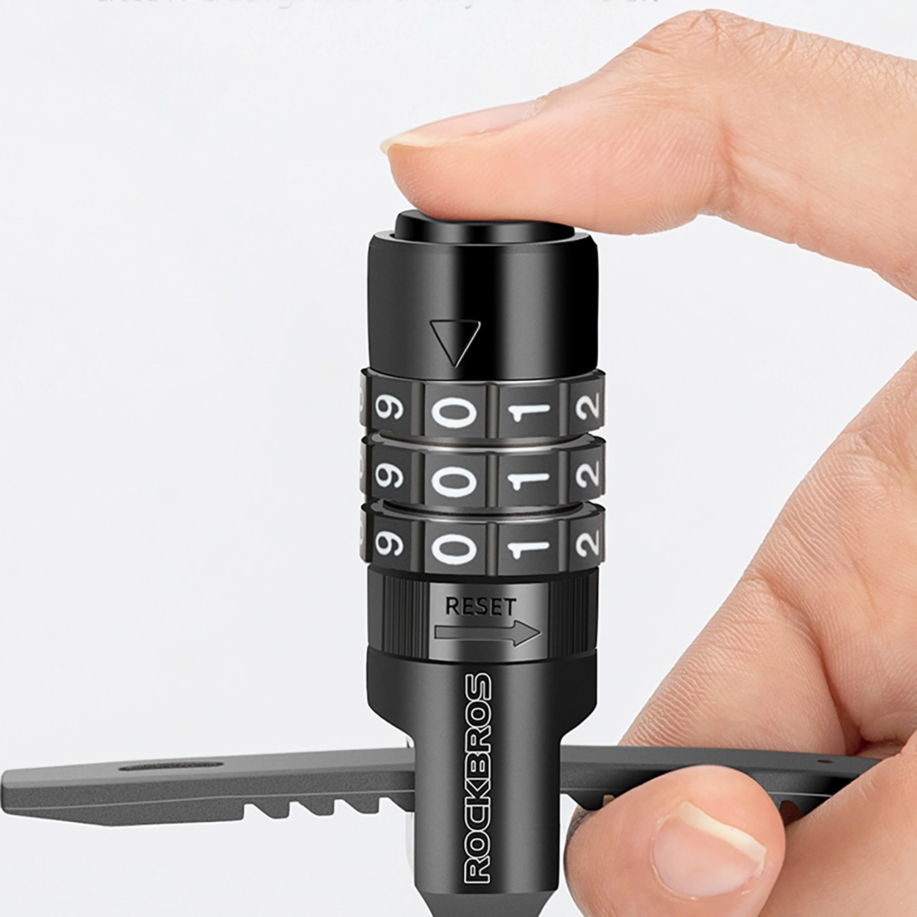 Rockbros 3240001001 dviračio užraktas 0,5 m kombinacijai - juodas - Image 8