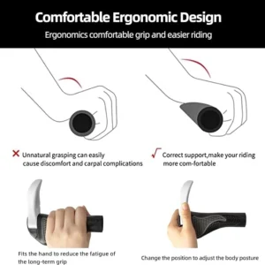 Rockbros BT1007W Bicycle Holder Set with Horns - White