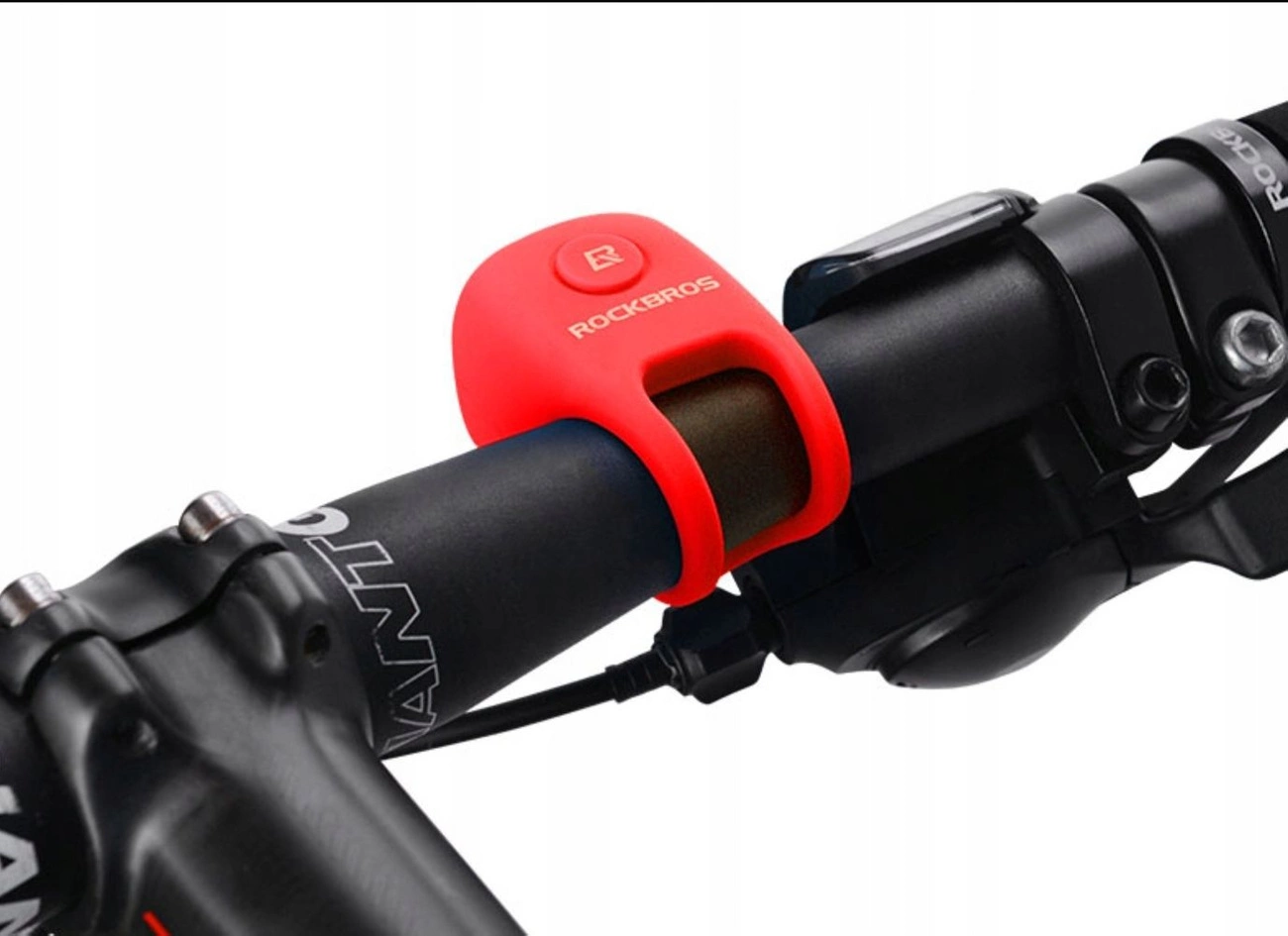Rockbros CB1709RD elektroninis dviračio skambutis - raudonas - Image 3