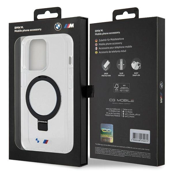 BMW Ring Stand M Collection MagSafe dėklas iPhone 15 Pro Max - permatomas - Image 8