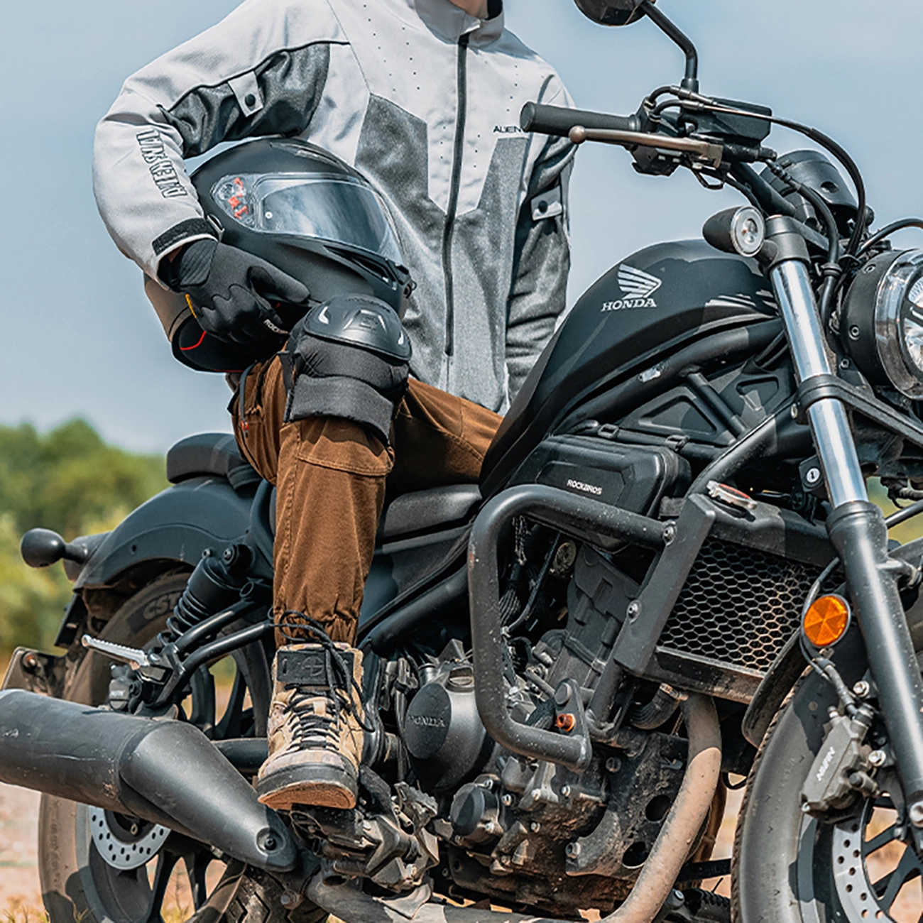 Rockbros 19230003001 kelių apsaugos - juodos - Image 10