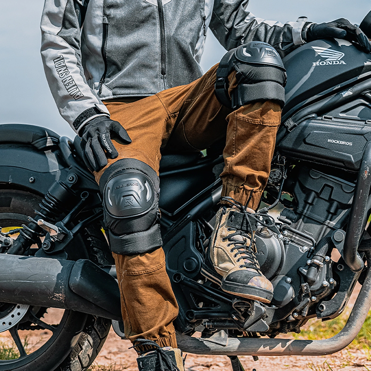 Rockbros 19230003001 kelių apsaugos - juodos - Image 11