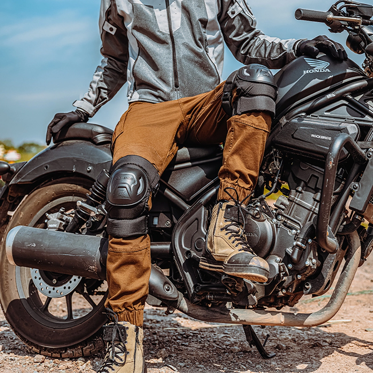 Rockbros 19230003001 kelių apsaugos - juodos - Image 8