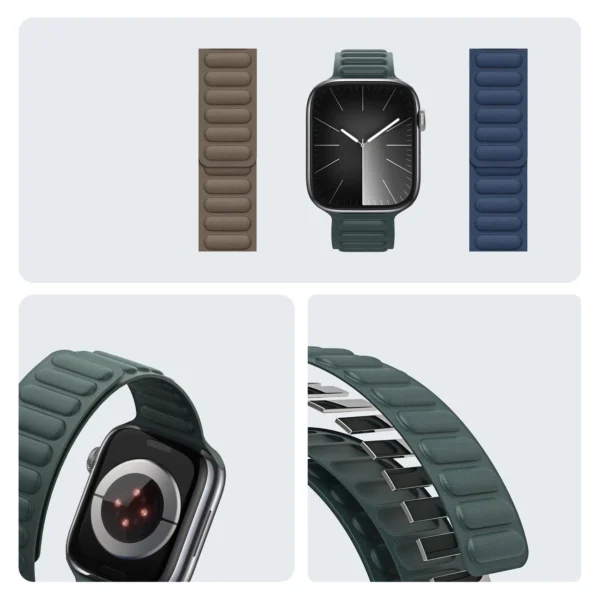 Magnetinis Dux Ducis dirželis BL Apple Watch 38 / 40 / 41 mm - žalias - Image 7