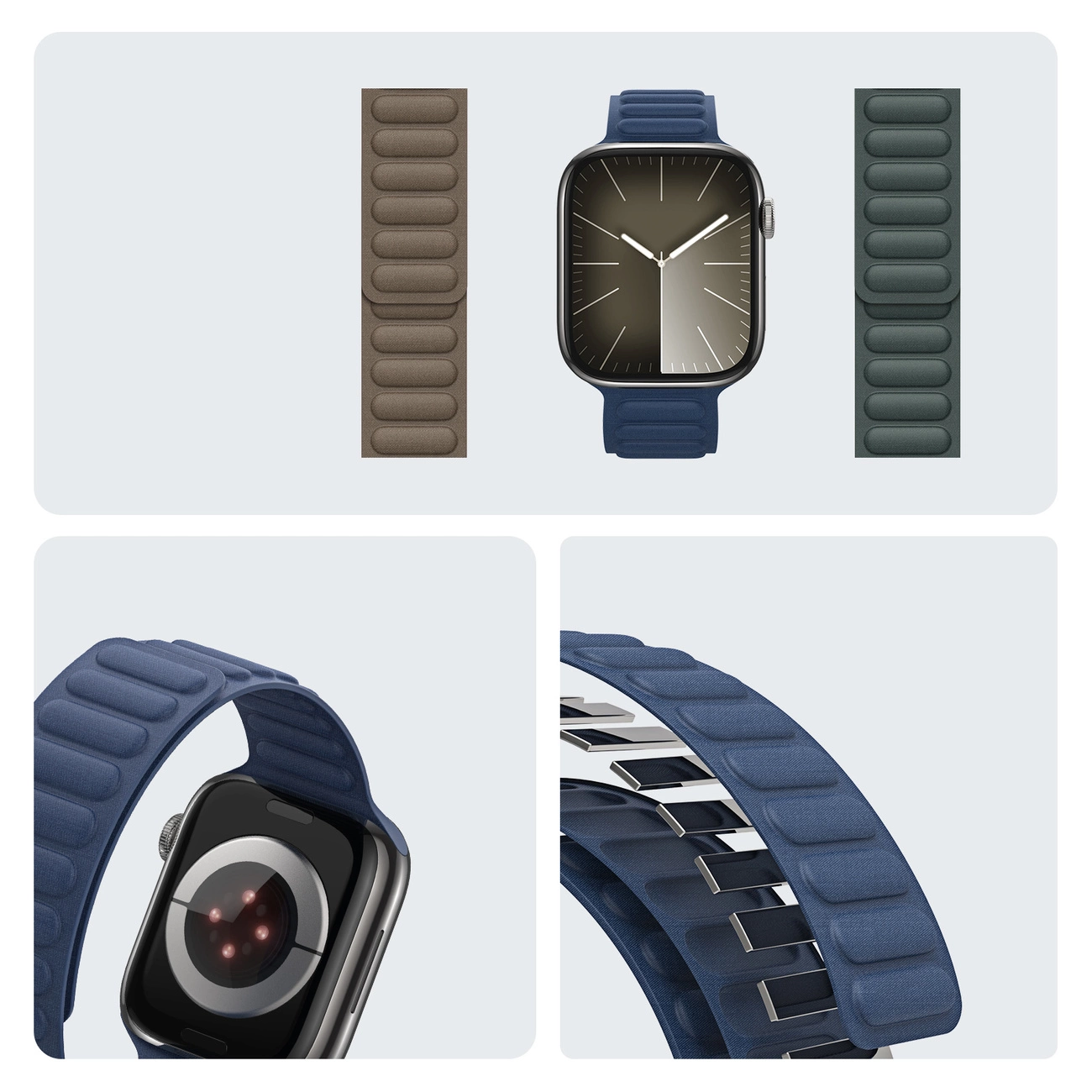 Dux Ducis BL magnetinis dirželis Apple Watch 38 / 40 / 41 mm - mėlynas - Image 6
