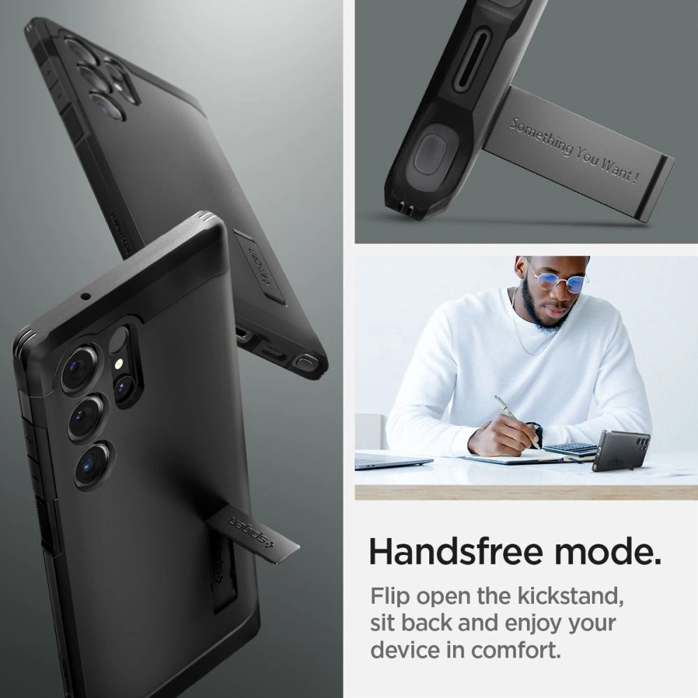 Spigen Tough Armor dėklas Samsung Galaxy S24 Ultra - juodas - Image 18