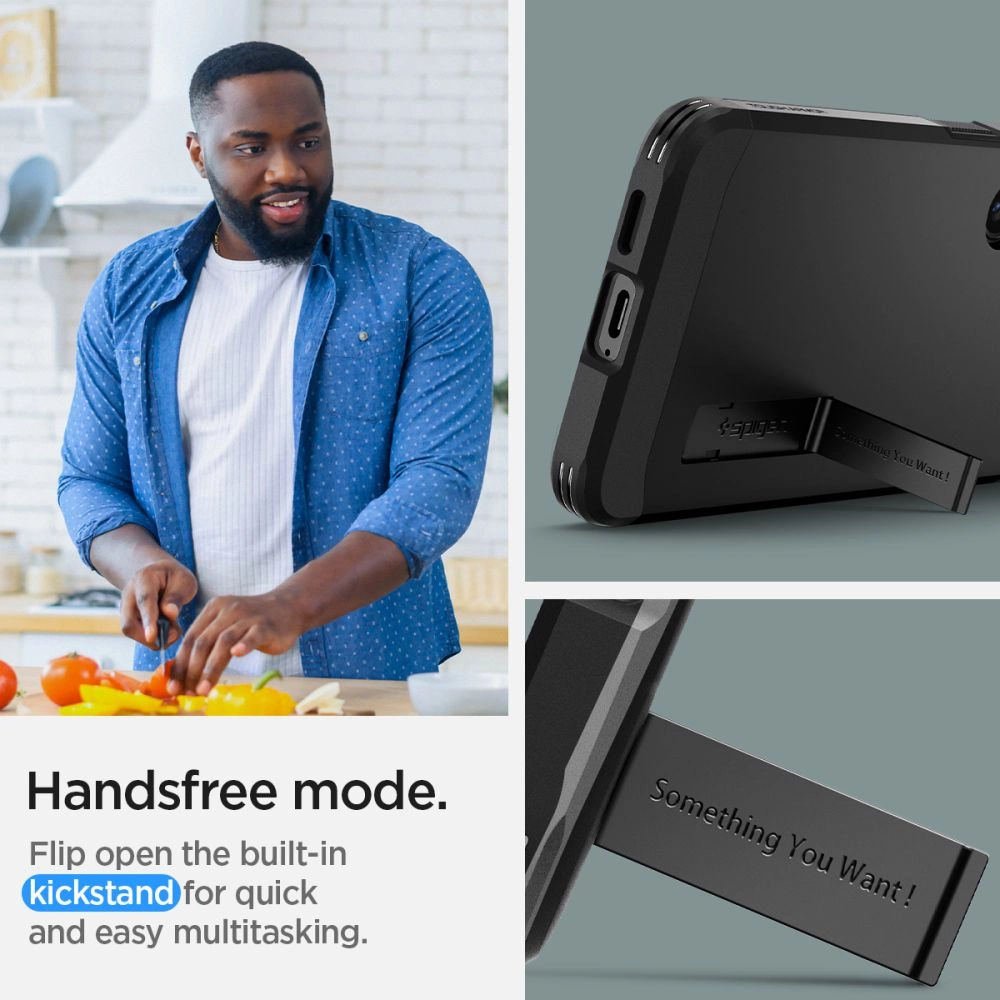 Spigen Tough Armor dėklas Samsung Galaxy S24 - juodas - Image 11