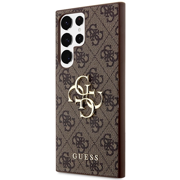 Guess 4G Big Metal Logo dėklas Samsung Galaxy S24 Ultra - rudas - Image 2