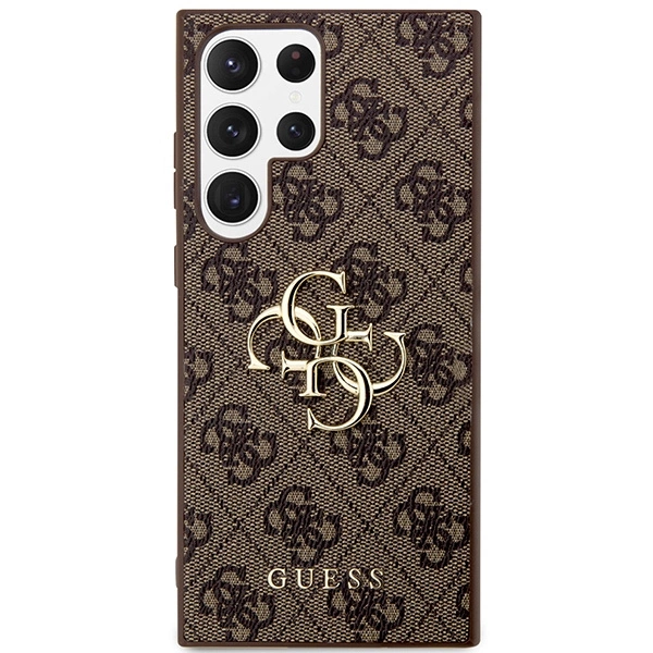 Guess 4G Big Metal Logo dėklas Samsung Galaxy S24 Ultra - rudas - Image 3