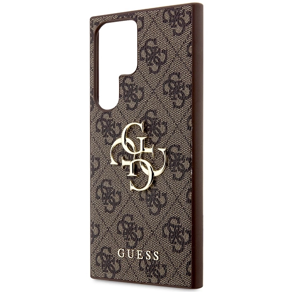 Guess 4G Big Metal Logo dėklas Samsung Galaxy S24 Ultra - rudas - Image 6