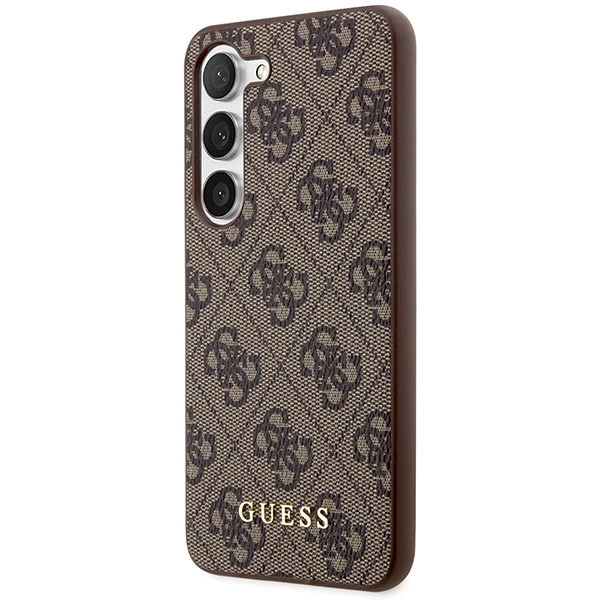 Guess 4G Metal Gold Logo dėklas Samsung Galaxy S24+ - rudas - Image 2