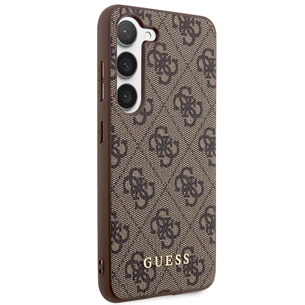 Guess 4G Metal Gold Logo dėklas Samsung Galaxy S24+ - rudas - Image 4