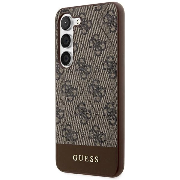 Guess 4G Stripe Collection dėklas Samsung Galaxy S24+ - rudas - Image 2