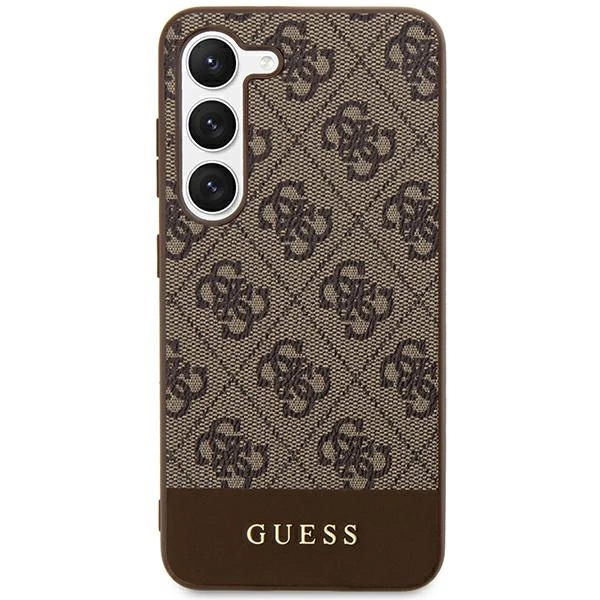Guess 4G Stripe Collection dėklas Samsung Galaxy S24+ - rudas - Image 3